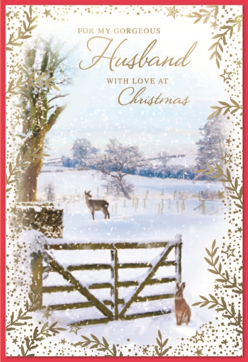 XMAS CARDS,Husband 6`s Snowy Fields