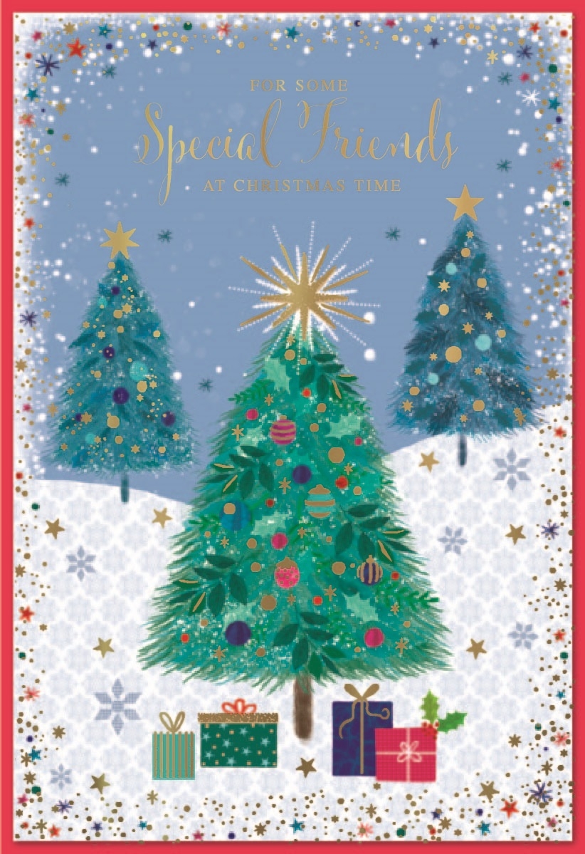 XMAS CARDS,Special Friends 6`s Presents & Christmas Trees