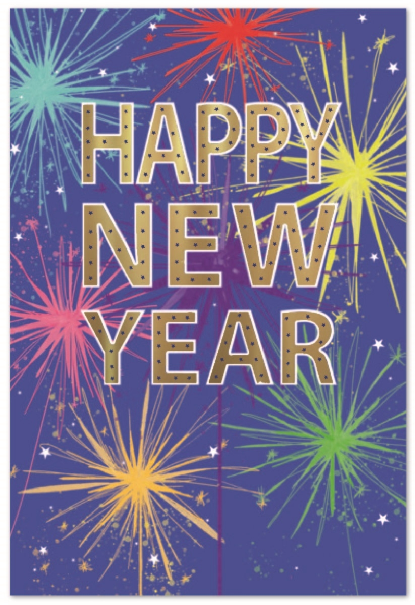 XMAS CARDS,New Year 6`s Fireworks