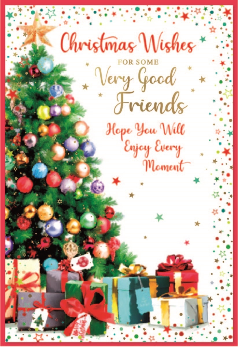 XMAS CARDS,Very Good Friends 6`s Christmas Tree & Presents