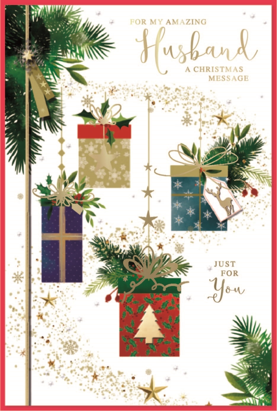 XMAS CARDS,Husband 6`s Presents & Foliage