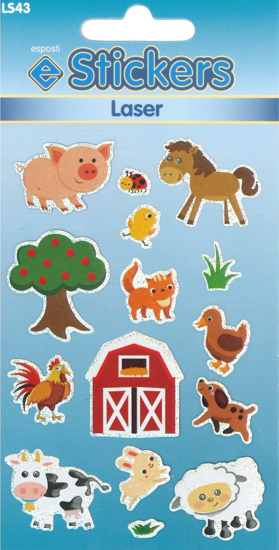 STICKERS,Laser Farm Animals [Packs Only]