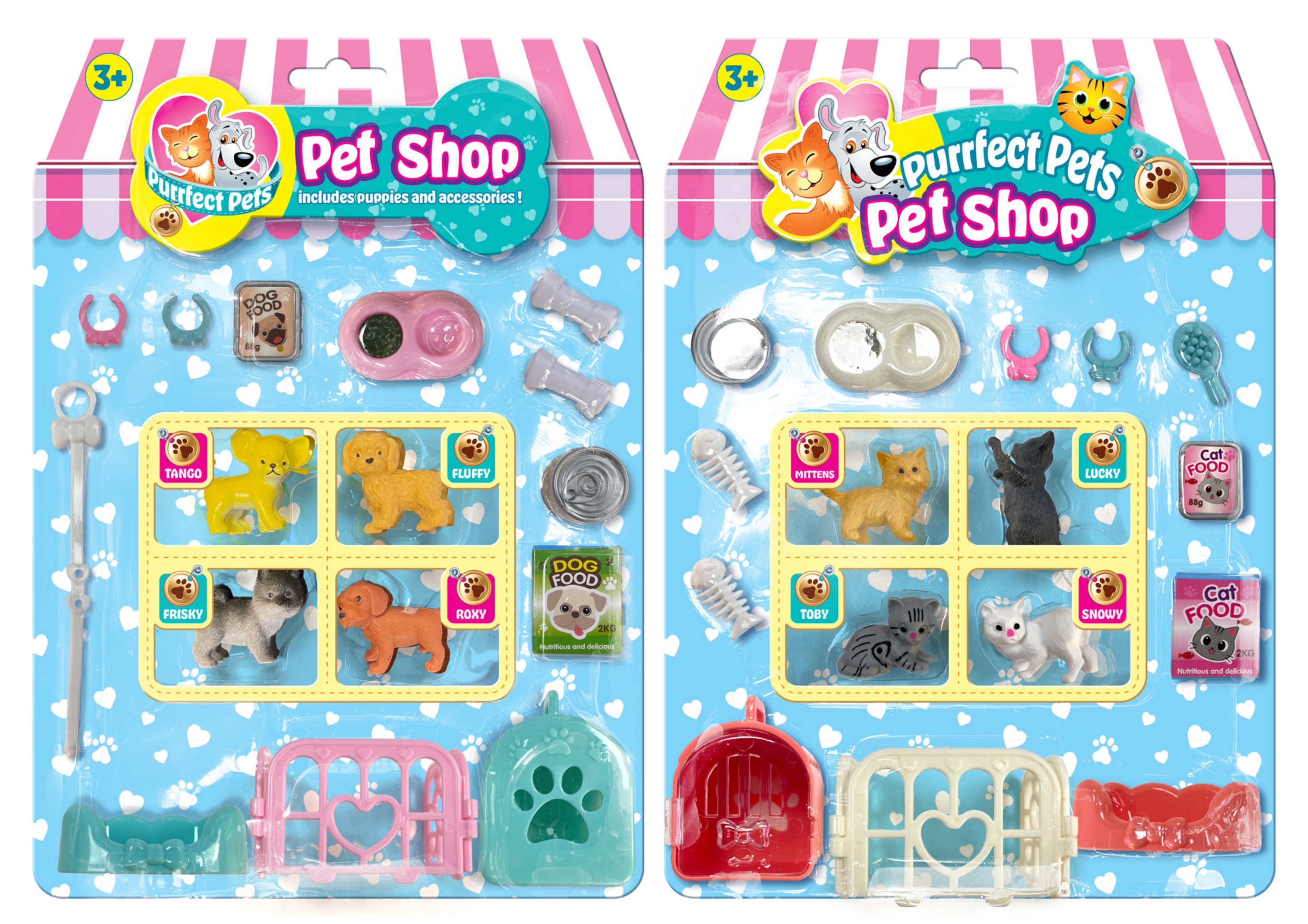 PERRFECT PETS, Pet Shop Set 16 Piece 2 Assorted [Splittable]