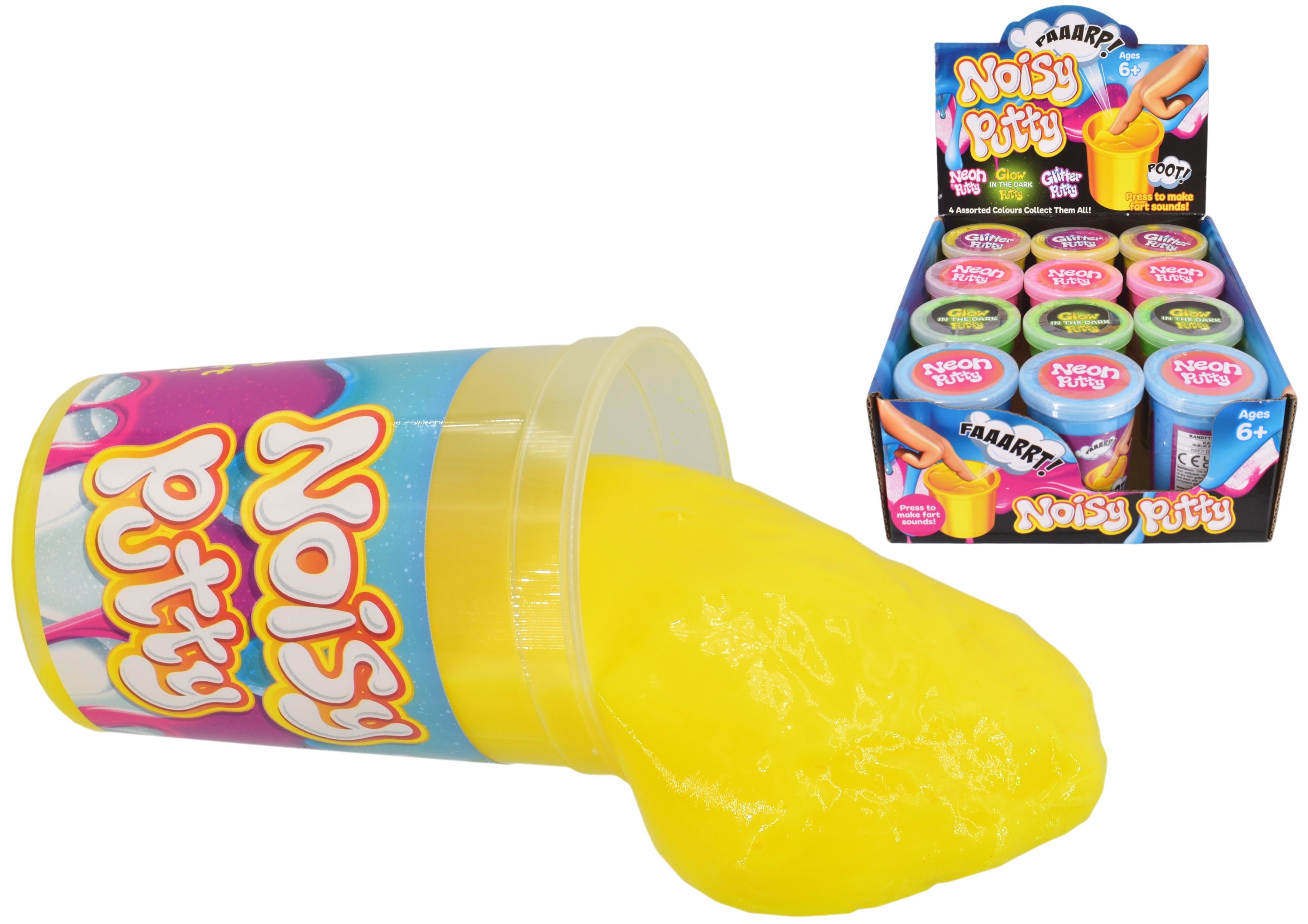 NOISY PUTTY, 90gm CDU 4 Assorted Cols.CDU [Packs Only]