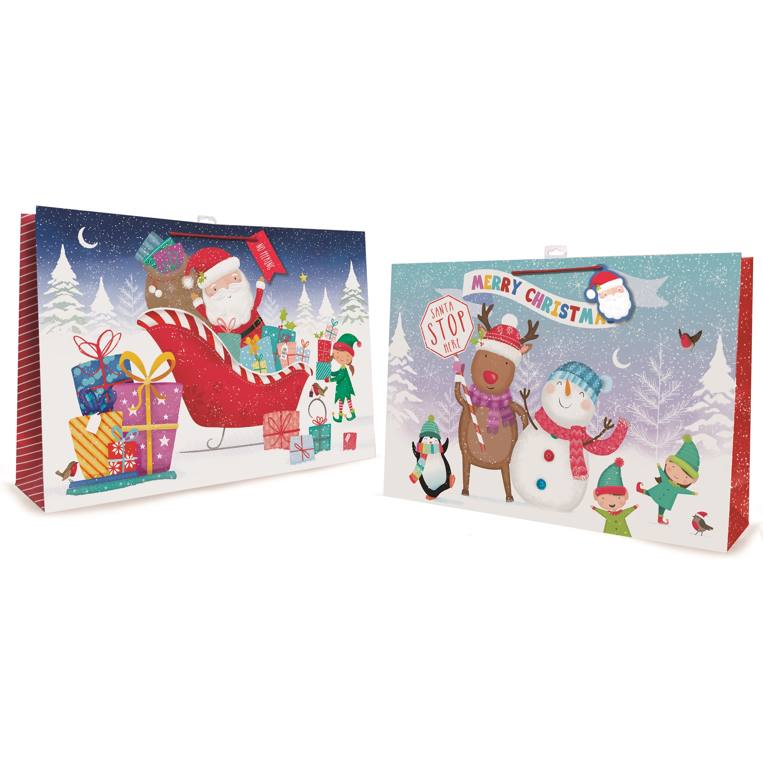 GIFT BAG,Kids Santa (Super Jumbo) [Packs Only]