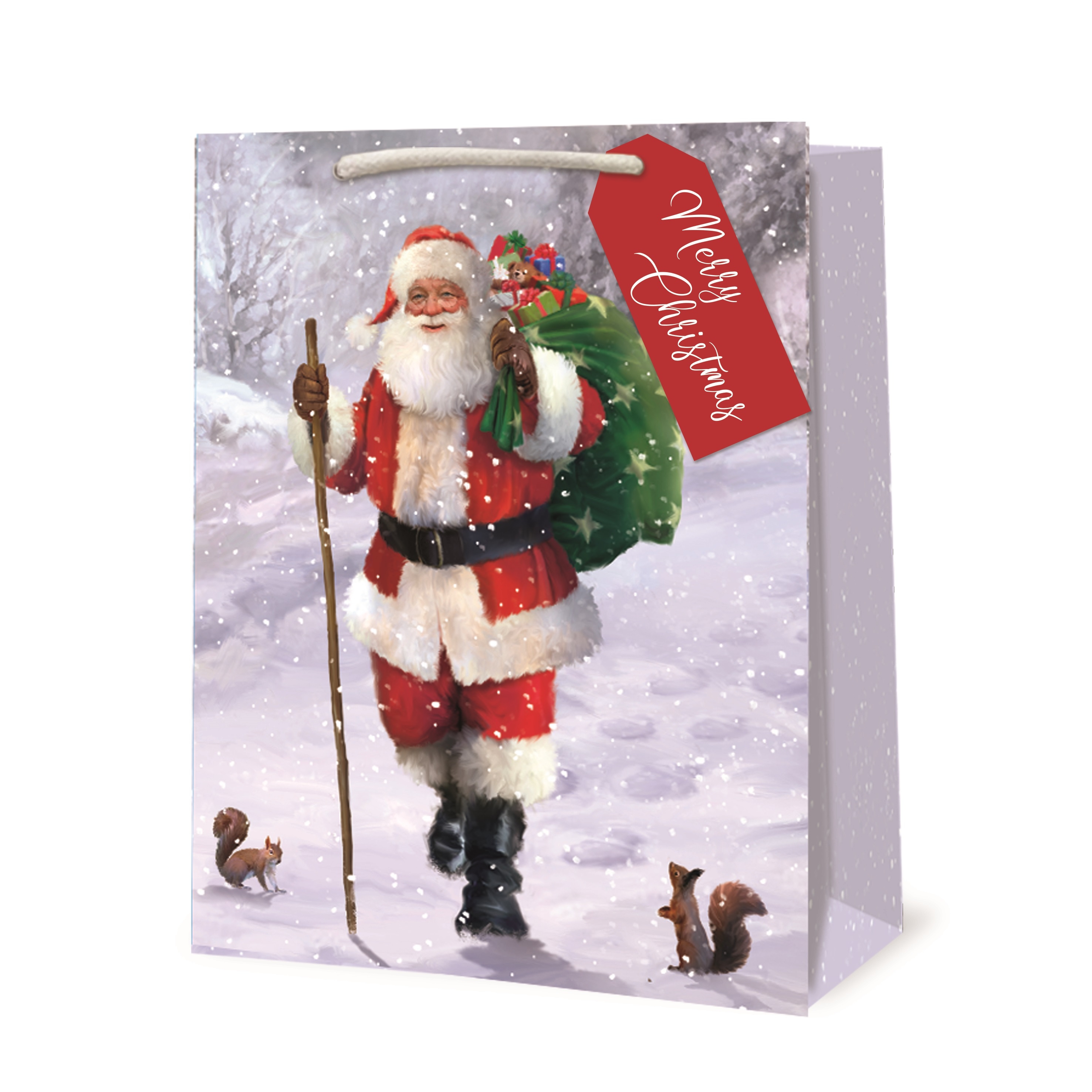 GIFT BAG,Traditional Santa (Medium) [Packs Only]