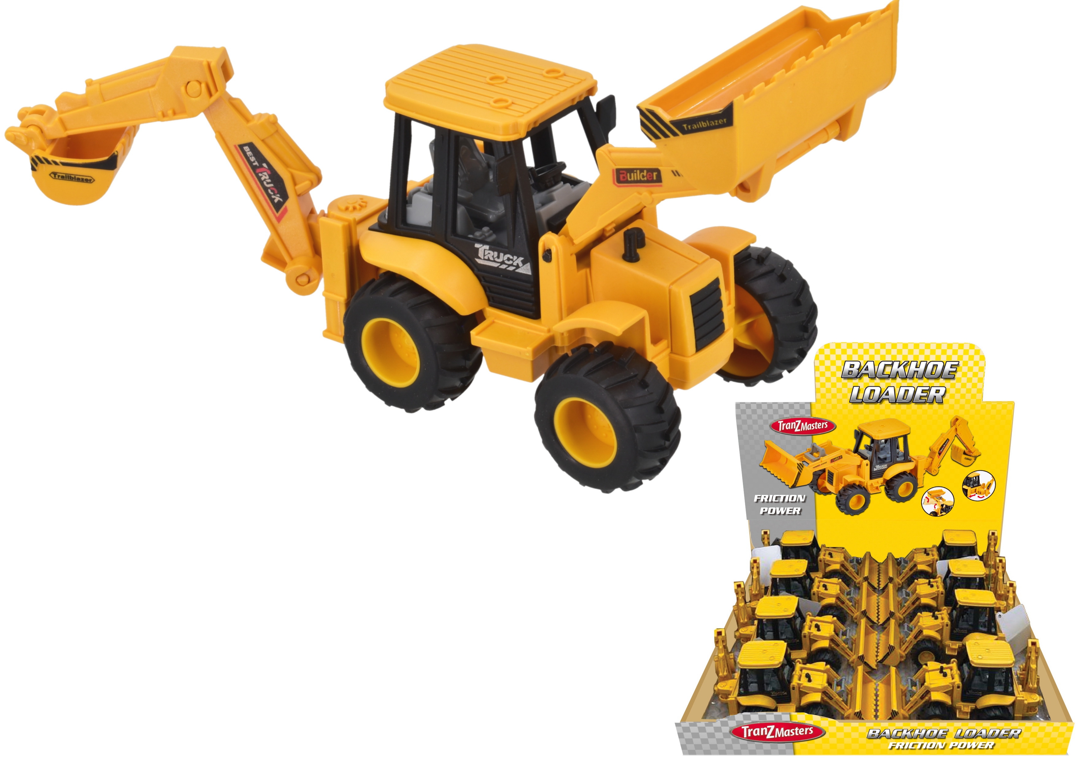 VEHICLE, Construction Backhoe Loader Digger Friction CDU [Packs Only]