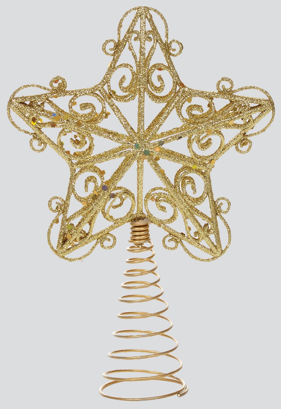 TREE TOPPER,Glitter Star 3 Colours I/cd [Packs Only]