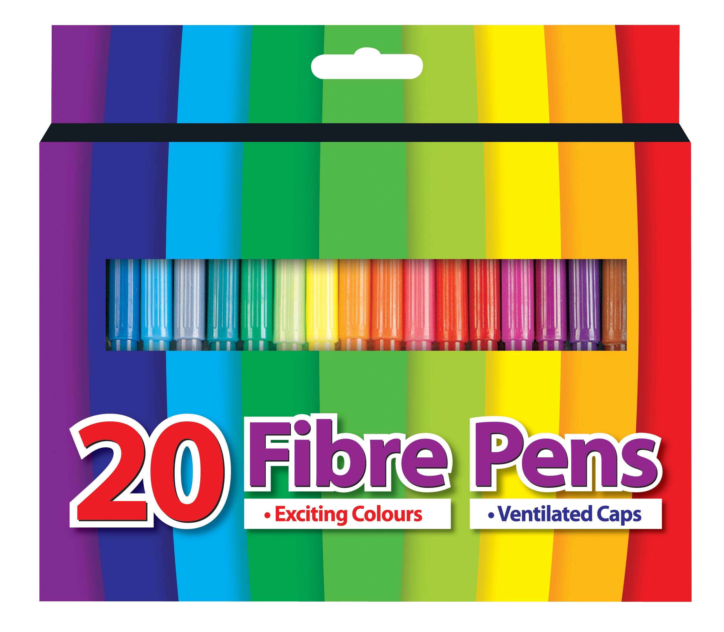 FIBRE PENS,20`s Boxed H/pk CB620 [Splittable]