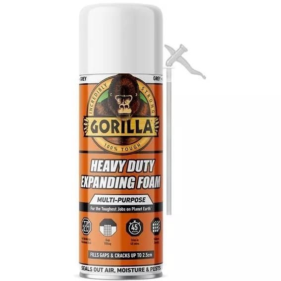 GORILLA GLUE,Expanding Foam Grey 340g with nozzle [Splittable]