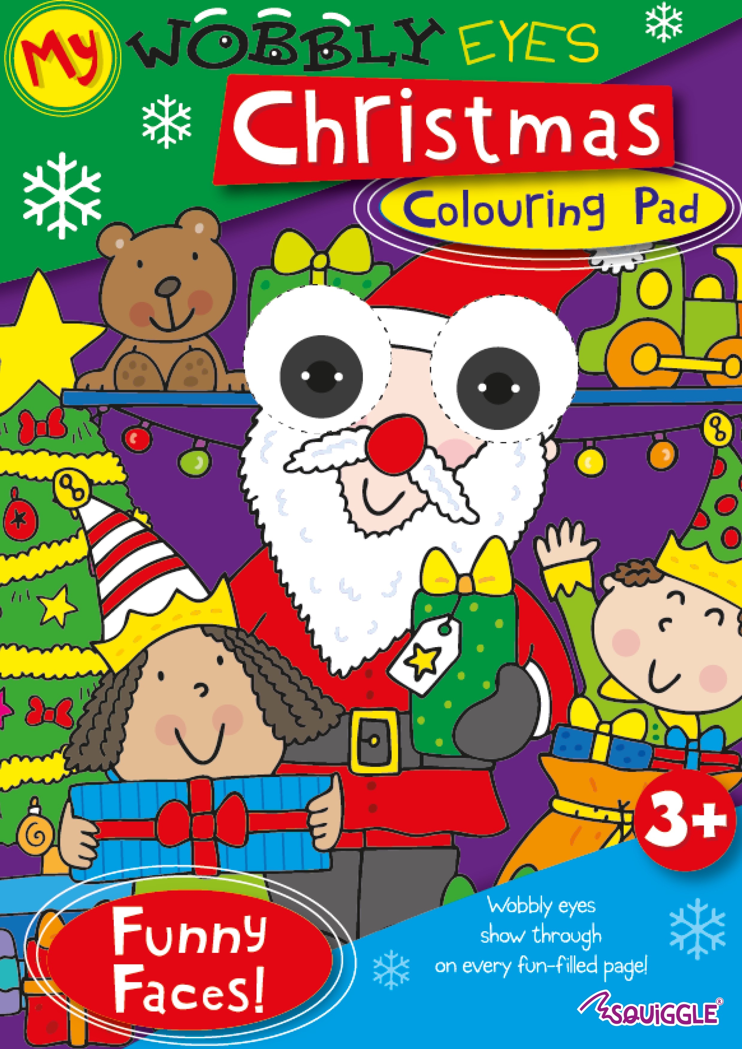 XMAS COLOURING BOOK,Wobbly Eyes [Packs Only]
