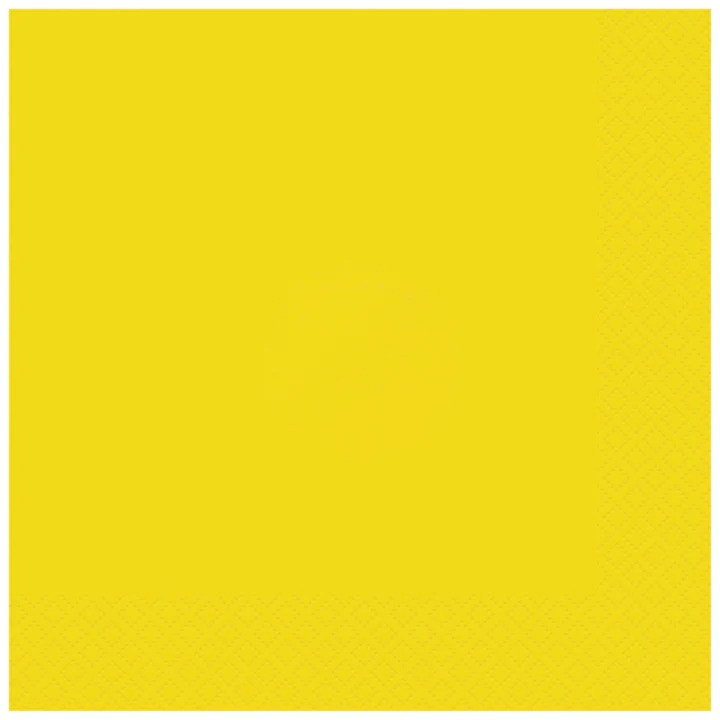 NAPKINS,33cm 2ply Neon Yellow 20`s [Splittable]