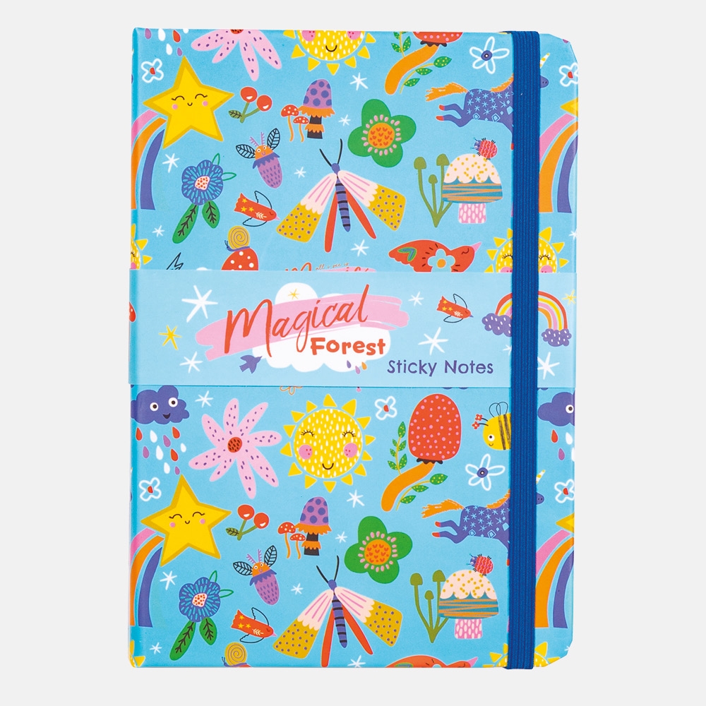 STICKY NOTES FOLDER,Magical Forest with Notepad & Tabs