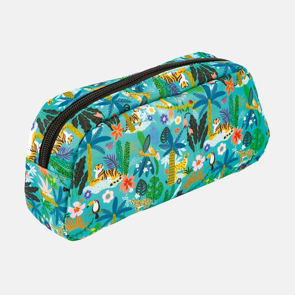 PENCIL CASE,Jungle Life 2 Compartment, Zipped