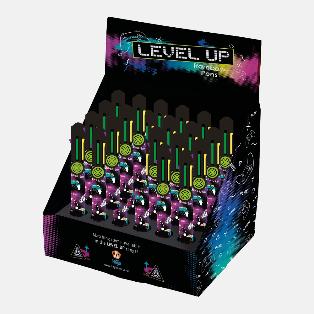 RAINBOW PEN, 8 Colour Level Up CDU [Packs Only]