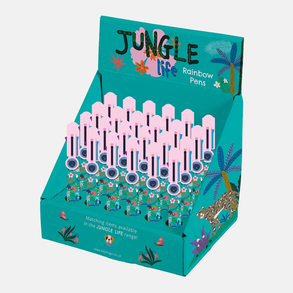 RAINBOW PEN, 8 Colour Jungle Life CDU [Packs Only]