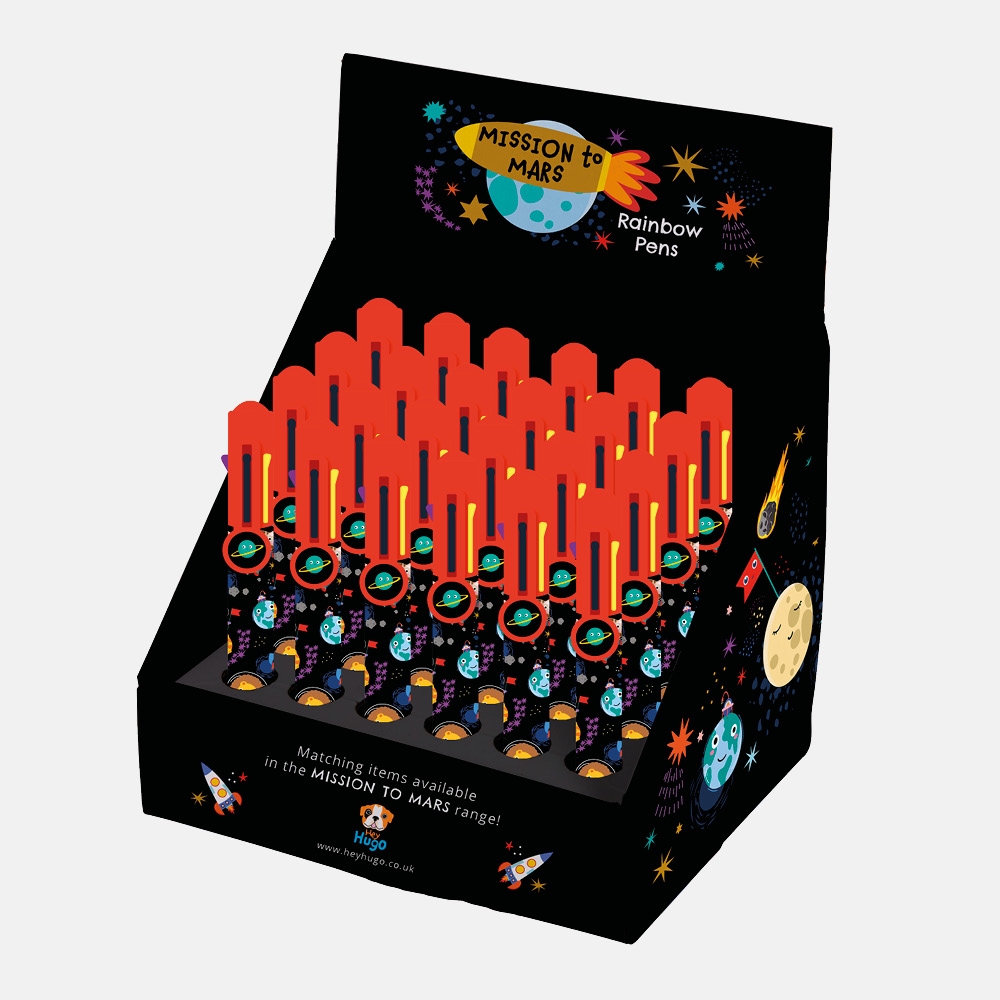 RAINBOW PEN, 8 Colour Mission to Mars CDU [Packs Only]
