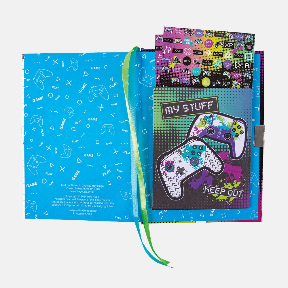 SECRET DIARY,Level Up Hardback, 148 page & Padlock