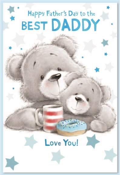 FATHER`S DAY CARDS,Daddy 6`s Father & Son Bears