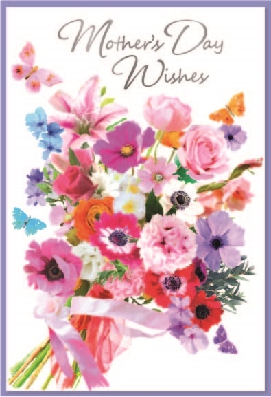 MOTHER`S DAY CARDS,Mother`s Day 6`s Floral Bouquet