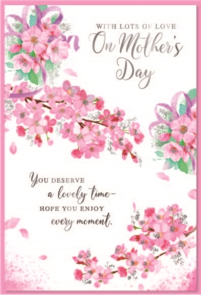 MOTHER`S DAY CARDS,Mother`s Day 6`s Pink Blossom