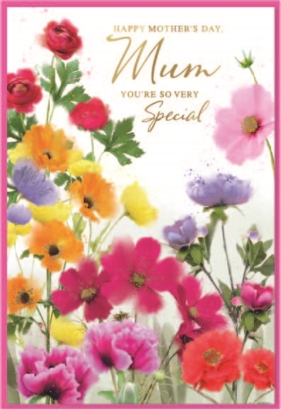 MOTHER`S DAY CARDS,Mum 6`s Bright Floral