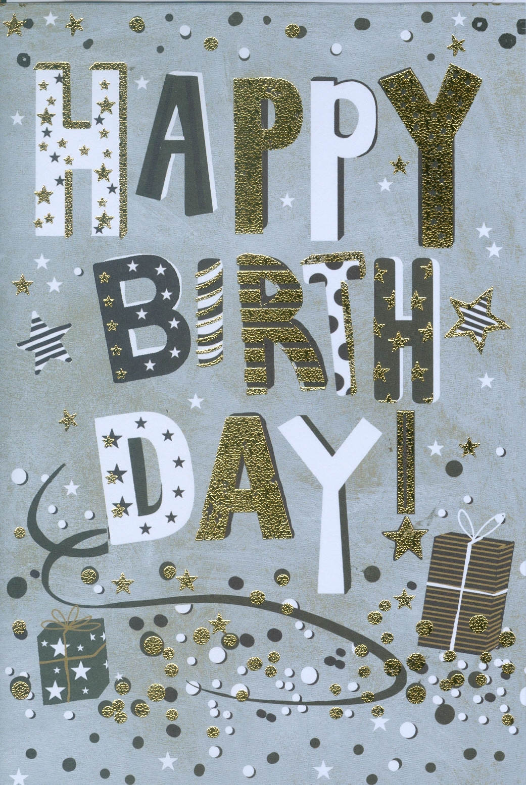 BIRTHDAY CARDS,6`s Multicoloured Stars & Dots