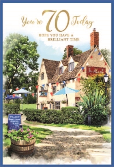 AGE 70 CARDS,Male 6`s Village Pub
