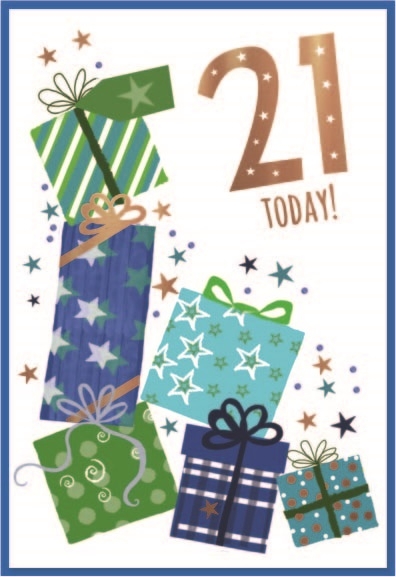 AGE 21 CARDS,Male 6`s Presents