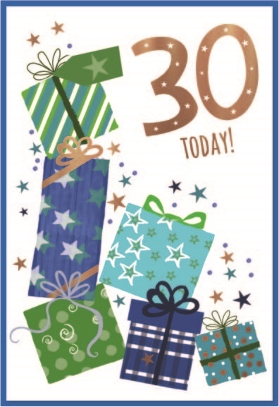 AGE 30 CARDS,Male 6`s Presents