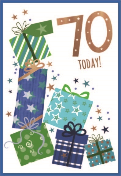 AGE 70 CARDS,Male 6`s Presents