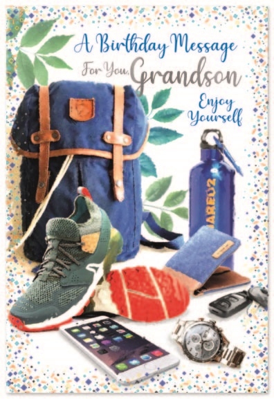 BIRTHDAY CARDS,Grandson 6`s Day to Day Essentials