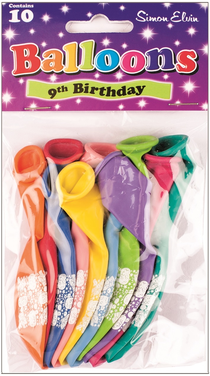BALLOONS,9 Today 10`s [Packs Only]