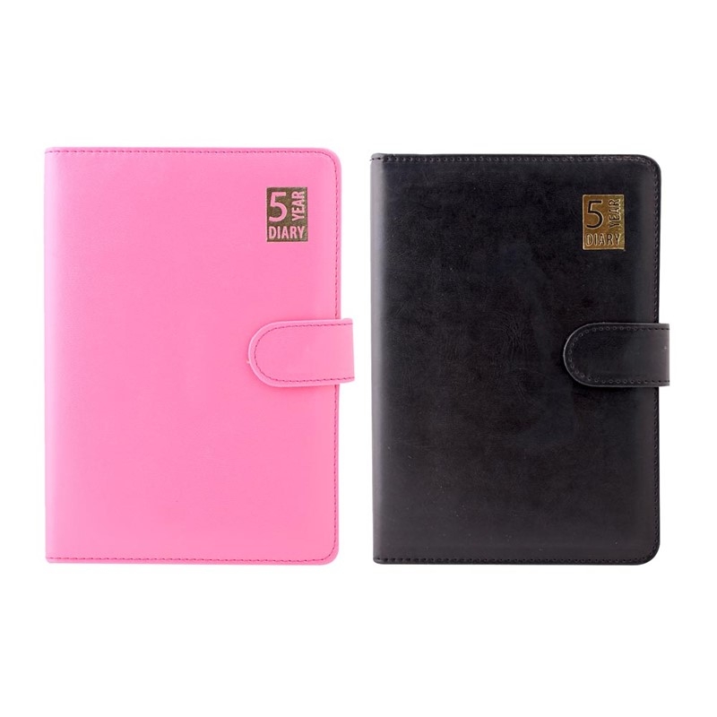 DIARY,5 Year, Open Year, A5 With Closure Tab, 2 Asst Col [Splittable]