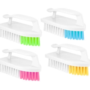 SCRUBBING BRUSH, Iron 4 Assorted Colours [Splittable]