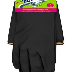 GLOVES,Black Heavy Duty Medium [Splittable]