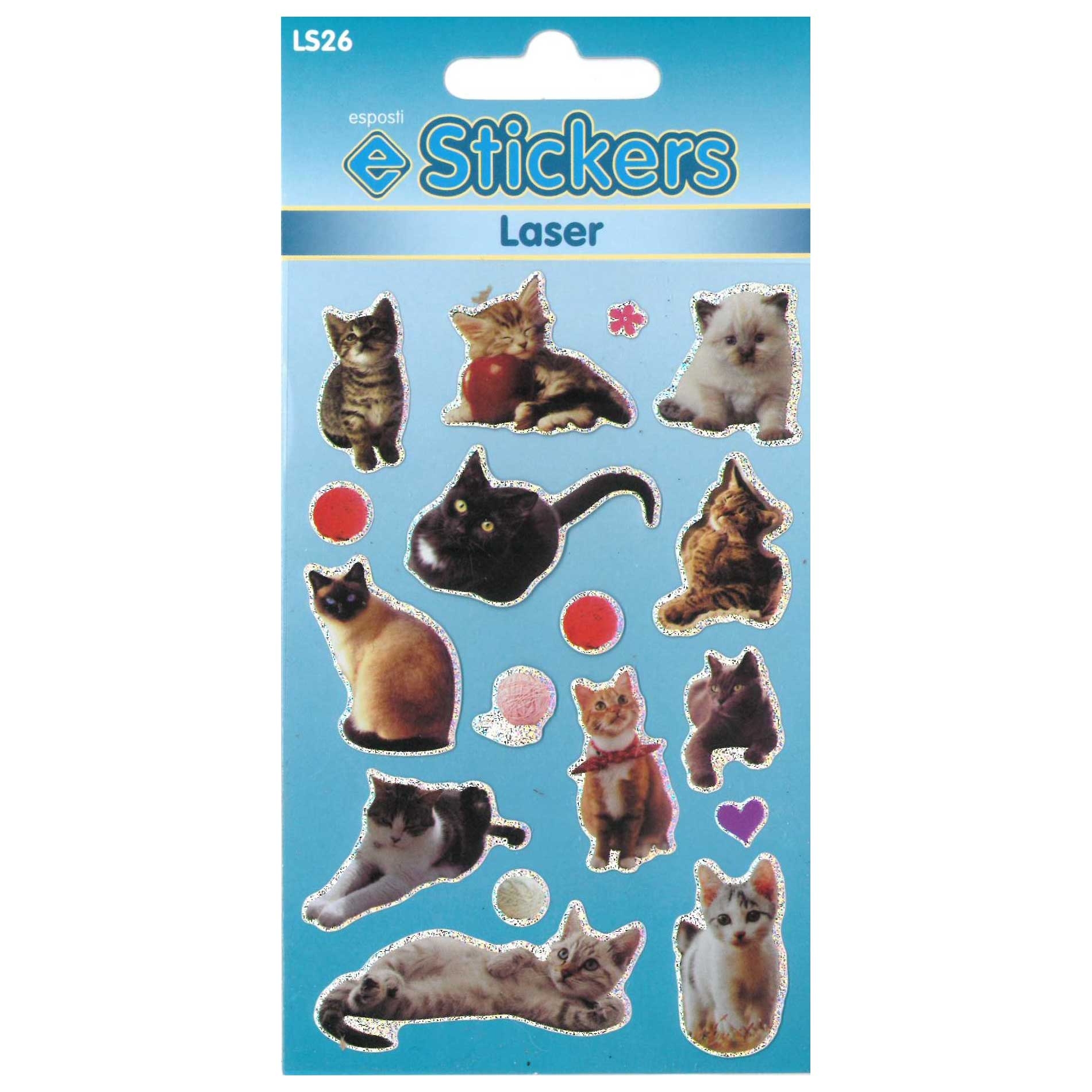 STICKERS,Laser Cats & Kittens [Packs Only]