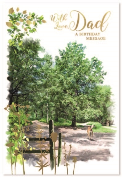 BIRTHDAY CARDS,Dad 6`s Forest Walk