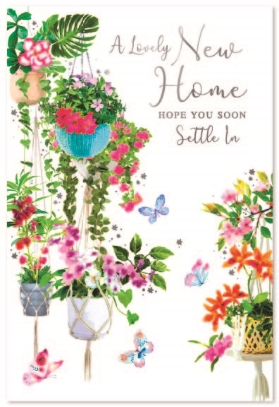 NEW HOME CARDS,6`s Floral Hanging Baskets