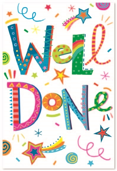 WELL DONE CARDS,6`s Text & Streamers