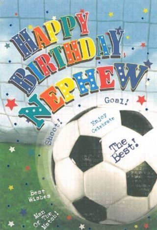 BIRTHDAY CARDS,Nephew 6`s Football