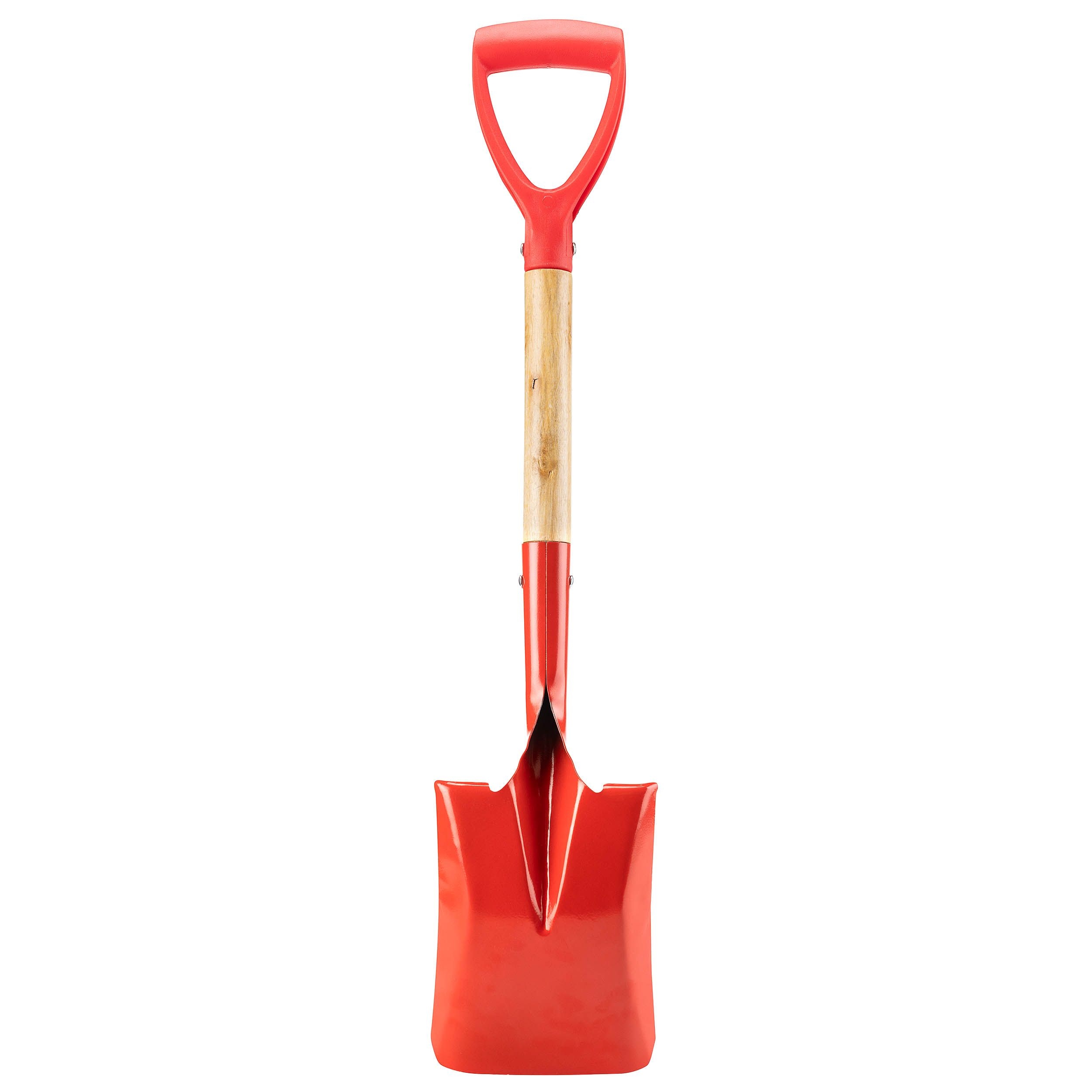 SPADE,Metal Head,Wooden Shaft Plastic Handle,29in 2 Asst Col [Splittable]