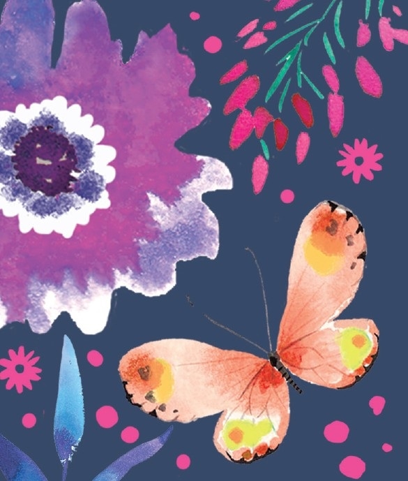 GIFT TAG, Floral Butterfly [Packs Only]