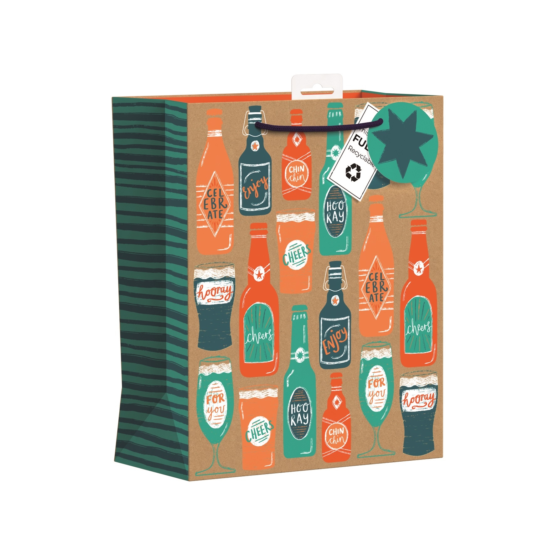 GIFT BAG,Beer Bottle Large [Packs Only]