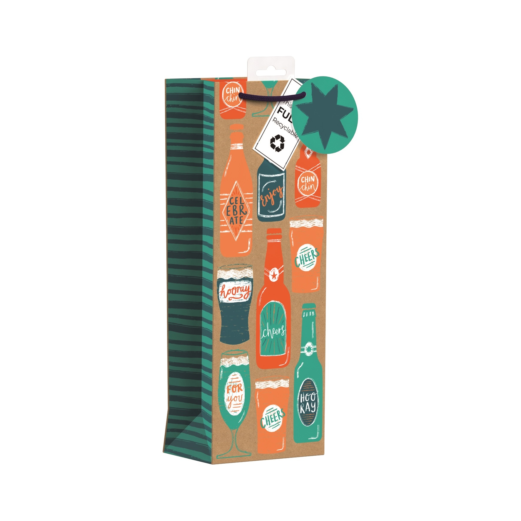GIFT BAG,Beer Bottle Design Bottle [Packs Only]