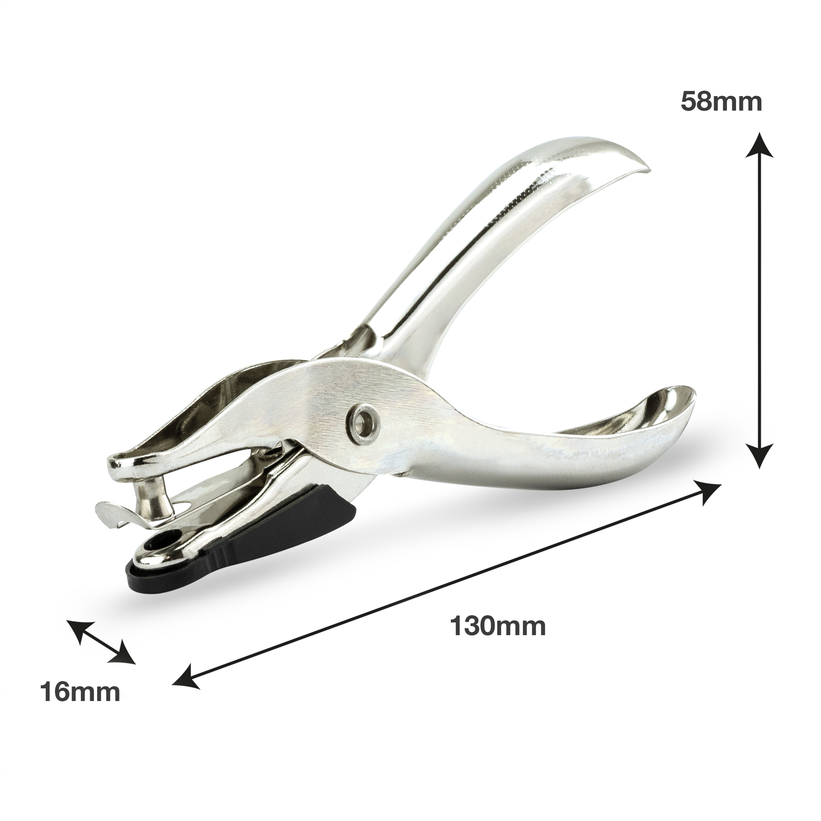 PUNCH,Single Hole I/cd Silver (Rapesco) [Packs Only]