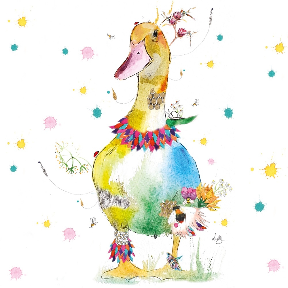 BLANK CARDS,6`s Love Lilly Duck