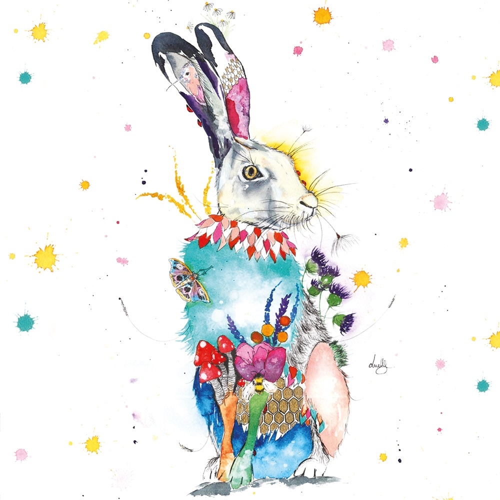 BLANK CARDS,6`s Love Lilly Hare