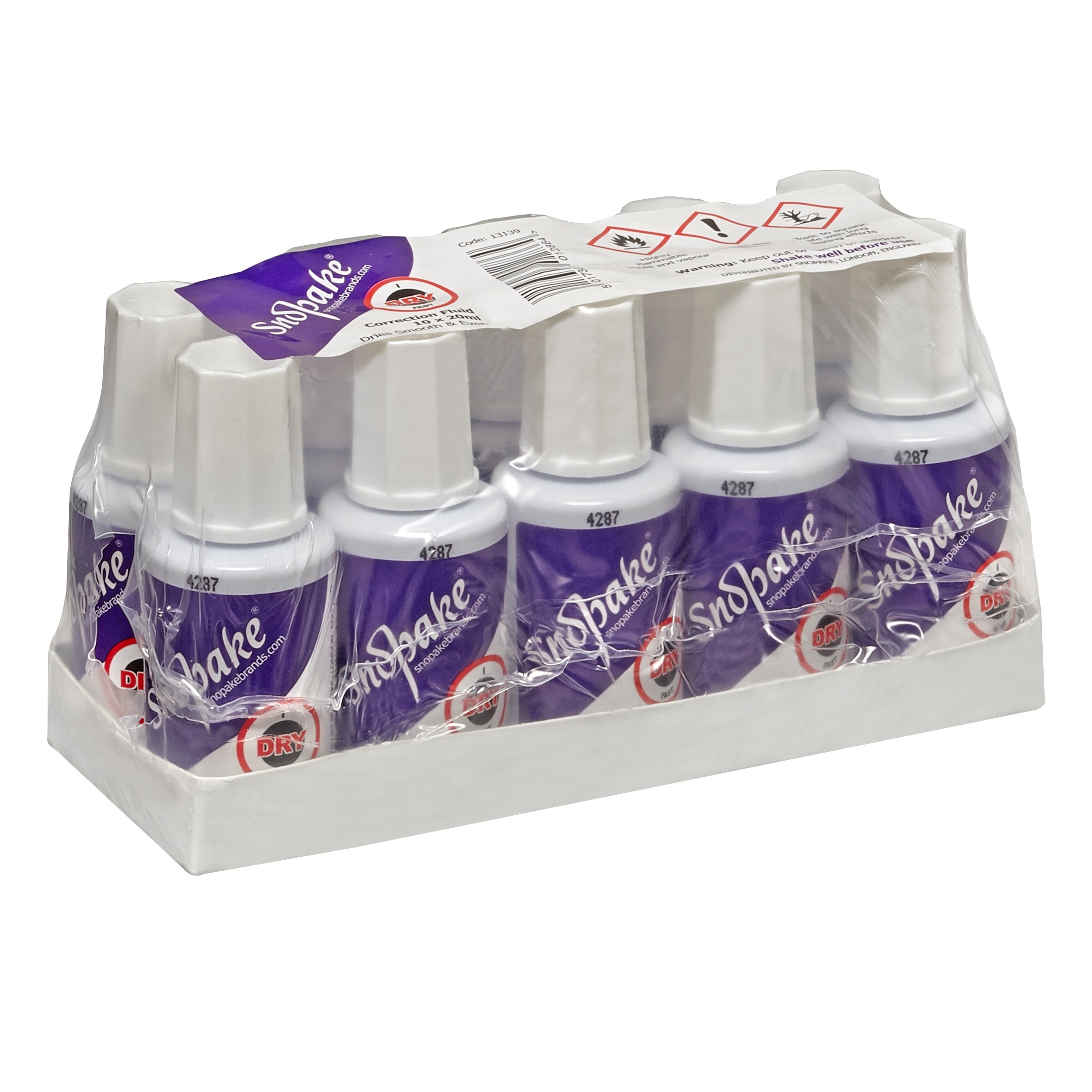 CORRECTION FLUID,20ml Tray (Snopake) [Packs Only]