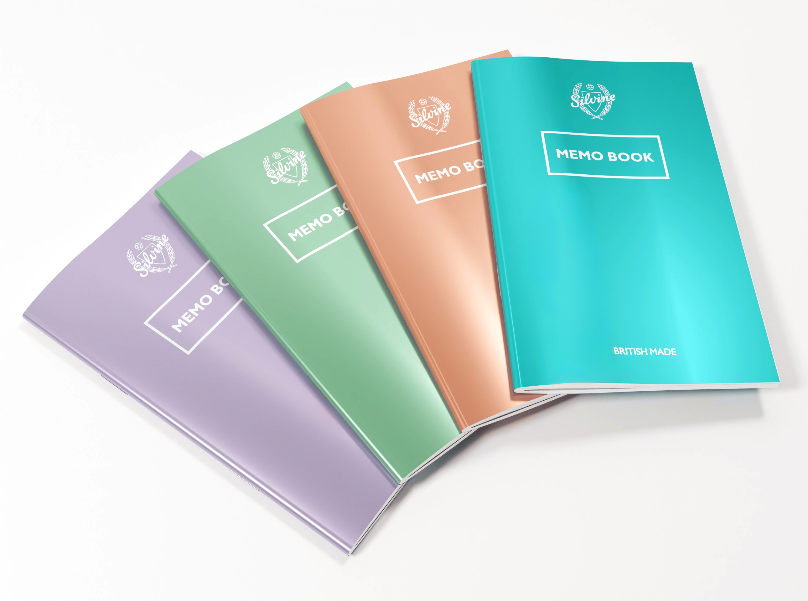 NOTEBOOK,Memo Book Metallic 4 Asst.CDU [Packs Only]